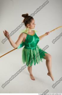 KATERINA STANDING POSE WITH SPEAR